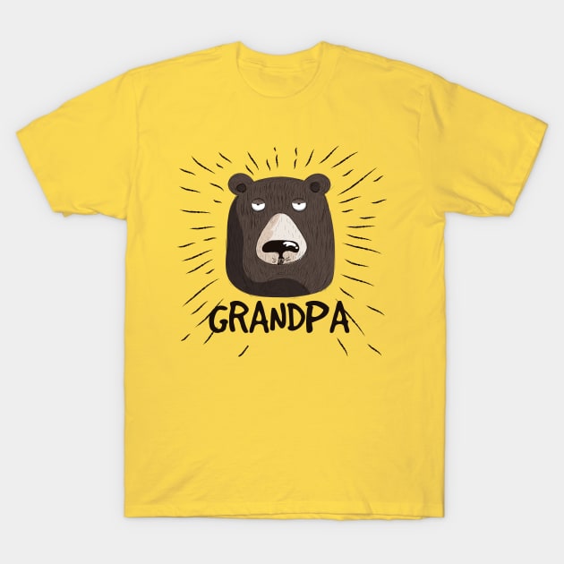 Grandpa Bear Funny Humor T-Shirt by creative